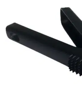 Kuchynské náčinia Kinekus Lis na cesnak rozkladací, plastový, čierny