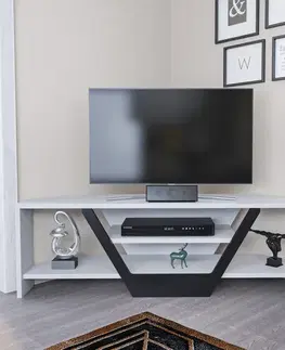 TV stolíky TV stolík Sares - White, Black