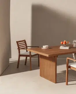 Záhradné stoličky RAGUSA II záhradná stolička, teak/béžová