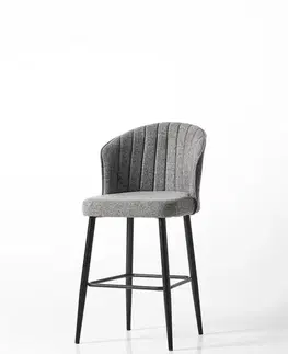 Barové stoličky Bar Stool Set (4 Pieces) Rubi - Grey, Black
