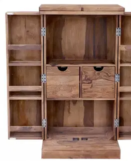 Barové stolíky Rozkladacia barová skriňa 55x110x40 indický masív palisander