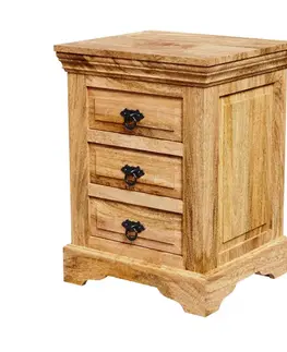 Nočné stolíky Nočný stolík Guru 45x60x40 indický masív mango