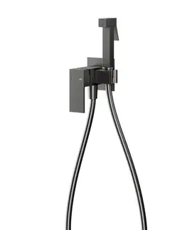 Kúpeľňové batérie KFA - Batéria Logon bidetová, podomietková, stenová, PVD gunmetal sivá 5139-512-61