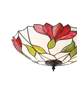 Svietidlá Endon 63960 - Stropné svietidlo Tiffany BOTANICA 2xE27/60W/230V priemer 45 cm 63960