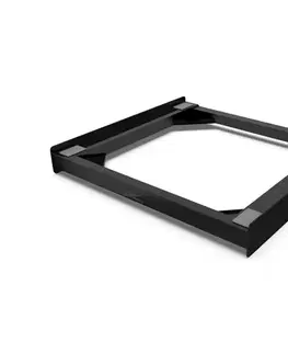 Svietidlá Meliconi 656138 - Stohovacia súprava pre práčku a sušičku 70 cm, čierna 656138
