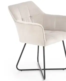 Čalúnené stoličky Stolička K377 Velvet/Kov Bez