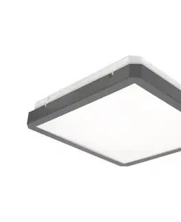 Svietidlá  LED Stropné svietidlo so senzorom RAVA LED/38W/230V 4000K 41x41 cm antracit SKU013168