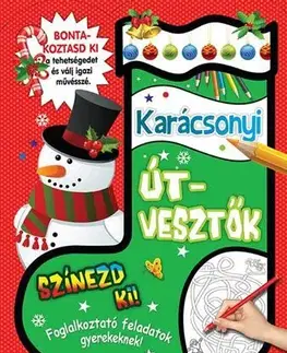 Nalepovačky, vystrihovačky, skladačky Karácsonyi Útvesztők