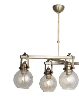 Svietidlá  Luster na tyči POLINO 4xE27/40W/230V bronzový 341LCA1167