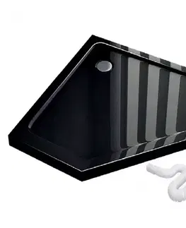 Sprchové vaničky SPRCHOVÁ VANIČKA PIŤUHNÁ DIAMOND BLACK 90X90X5 K8543