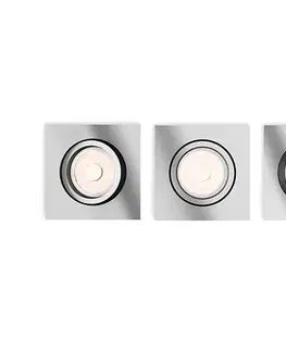 Svietidlá Philips -SADA 3x LED RGBW Stmievateľné podhľadové svietidlo DONEGAL 1xGU10/4,8W/230V+DO P1946+3xAI2362