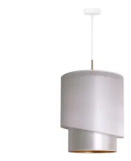 Svietidlá  - Luster na lanku PARIS 1xE27/15W/230V pr. 40 cm strieborná/zlatá 602655