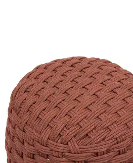 Ostatný nábytok z kovu a hliníka Luxusný hliníkový taburet CALIOPE ø 49 cm (terracotta)