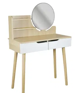 Toaletné stolíky ArtJum Toaletný stolík SCANDI 2 natural | CM-989269