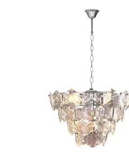Svietidlá  Krištáľový luster na reťazi DIANA 6xE14/40W/230V matný chróm ML5985