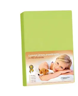 Plachty Bellatex Jersey prestieradlo s elastanom jarná zelená, 180 x 200 cm