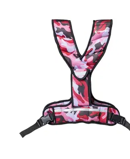 Ostatné fitness náradie Záťažová vesta inSPORTline Fitup 3 kg maskáčová ružová