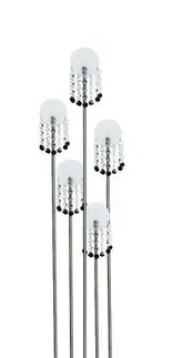 Stojacie lampy Stojacia lampa Luxor s matným chrómom 5xG4