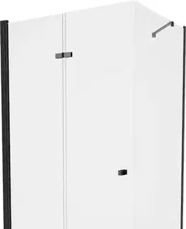 Vane MEXEN/S - Lima sprchovací kút 100x120, transparent, čierna + biela vanička so sifónom 856-100-120-70-00-4010B