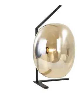Lampy  108001 - Stolná lampa VESTA 1xE27/7W/230V béžová/čierna 108001