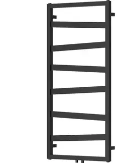 Radiátory do kúpeľne MEXEN - Zoom vykurovací rebrík/radiátor dekoratívny 1100 x 530 mm, 376 W, čierna W130-1100-530-00-70