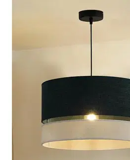 Svietidlá  - Luster na lanku DOUBLE 1xE27/15W/230V pr. 40 cm zelená/šedá 603621