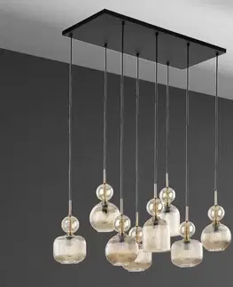 Lampy do obývačky Luster SOPHIA COGNAC 11045 AMBER LW8