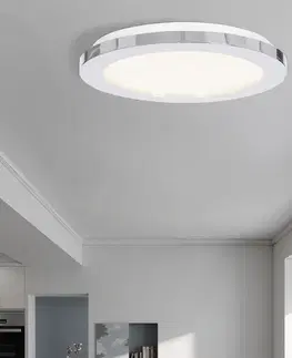 Stropná svetla Kúpeľňová stropná lampa PIXEL minimalistická - strieborný chróm 22,5 cm - okrúhla LED stropná lampa so stmievaním 3000K 12W IP441