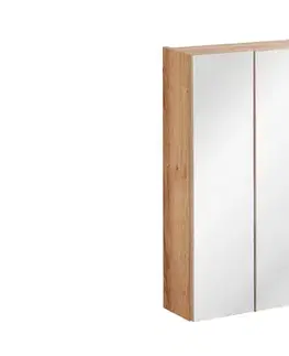 Skrinky do kúpeľne ArtCom Zrkadlová skrinka CAPRI Oak 842 | 60 cm