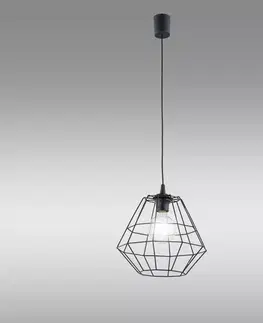 Lampy do obývačky Luster Diamond 6206 Black D30 LW1