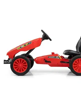 Detské vozidlá a príslušenstvo Milly Mally Štvorkolka Go-kart Rocket, červená