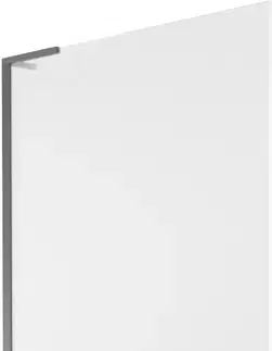 Sprchové dvere MEXEN/S - Next L vaňová zástena FIX 100 x 150, dekor, grafit metal 895-100-000-03-30-95