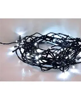 Vianočné dekorácie Solight Vianočná reťaz 200 LED studená biela, 20 m, M