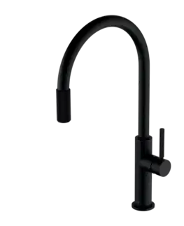 Kuchynské drezy OMNIRES OMNIRES - Drezová batéria (kompatibilná s akýmkoľvek systémom filtrácie vody), čierna mat SW9057BL