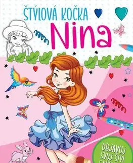 Nalepovačky, vystrihovačky, skladačky Štýlová kočka - Nina