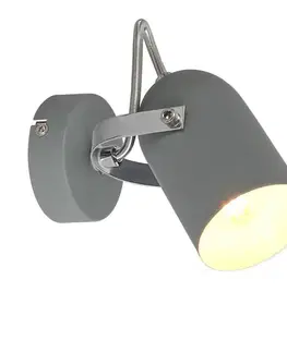Nástenné svetlá Nástenná lampa 1X40W E14 sivá GRAY
