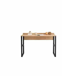 Konferenčné stolíky Pracovný stôl Deha Black and Sapphire Oak