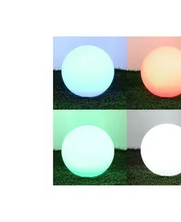 Záhradné lampy  LED RGBW stmievateľná solárna lampa LED/5W/3,7V 3000K IP54 pr. 40 cm 3697