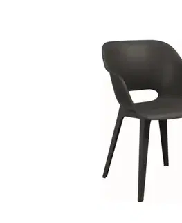 Záhradné plastové zostavy Elvisia Záhradný set NIA 6 + 1 | grafit
