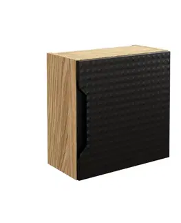 Skrinky do kúpeľne ArtCom Závesná skrinka do kúpeľne LUXOR Black 83-35-1DQ | kocka