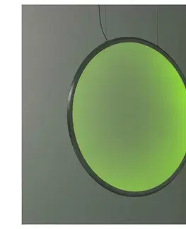 Svietidlá Artemide 1994310APP-LED RGBW Stm. luster na lanku DISCOVERY LED/79W/230V antracit 1994310APP