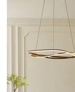 Svietidlá Eglo 390514 - LED stmievateľný luster na lanku GUNTIN LED/60W/230V zlatý + DO 390514