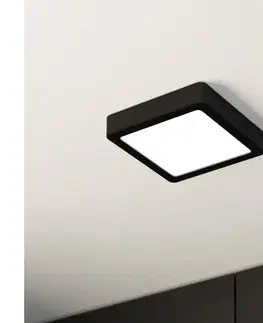 Svietidlá Eglo 900643 - LED kúpeľňové stropné svietidlo FUEVA LED/11W/230V IP44 čierne 900643