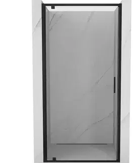 Sprchovacie kúty MEXEN/S - Exo sprchové dvere krídlové 65, transparent, čierna - 8181-065-000-01-00 8181-065-000-70-00