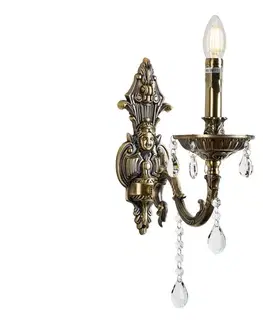 Svietidlá BRILAGI - Nástenná lampa CLASSIC 1xE14/60W/230V mosadz BG71314