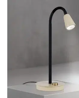 Lampy Orion - Stmievateľná flexibilná stolová lampa DOTTY 1xGU10/10W/230V béžová/čierna LA 4-1235/1 khaki