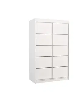 Šatníkové skrine ArtAdrk Šatníková skriňa BENISSO | biela 120 cm