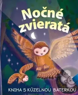Leporelá, krabičky, puzzle knihy Nočné zvieratá - Kniha s kúzelnou baterkou - Kolektív autorov
