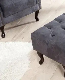Taburety a podnožky Chesterfield taburet MIDAS Dekorhome