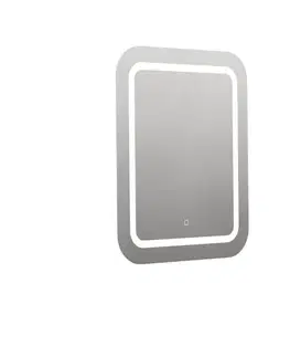 Kúpeľňové zrkadlá Naturel - Zaoblené zrkadlo 60x70 cm s LED osvetlením, vykurovacia fólia, senzor s nastaviteľnou teplotou 2700-6500K, IP44 ZIL6070KTLEDS ZIL6070KTLEDS